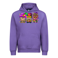 Tulip Mardi Gras Gnomies Cakes Flowers And Balloon Urban Hoodie - BundleAndBundleShop