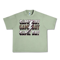 Oil Green game day game day volleyball lightning bolt Urban Heavy Tee - Zillion Design Studio