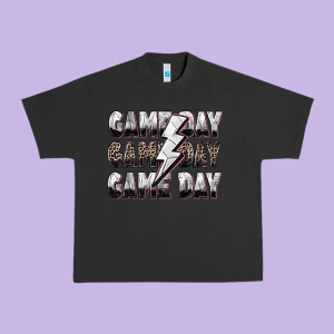 Game Day Game Day Volleyball Lightning Bolt Urban Heavy Tee Designed By Zillion Design Studio