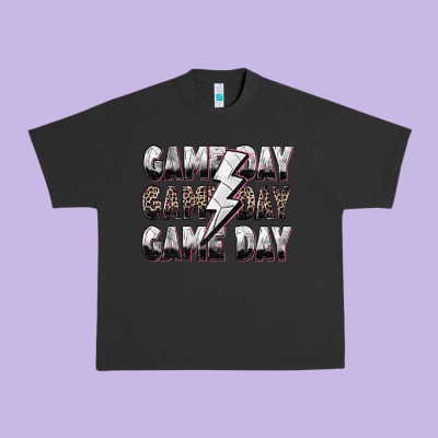 Game Day Game Day Volleyball Lightning Bolt Urban Heavy Tee Designed By Zillion Design Studio