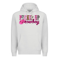 Dove Grey pucker up cowboy Premium Hoodie - NancyCooperArtShop