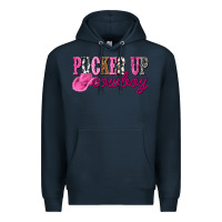 Navy pucker up cowboy Premium Hoodie - NancyCooperArtShop