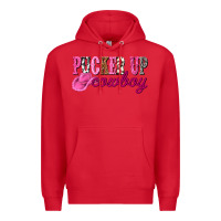 Red pucker up cowboy Premium Hoodie - NancyCooperArtShop