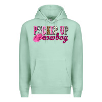 Seafoam pucker up cowboy Premium Hoodie - NancyCooperArtShop