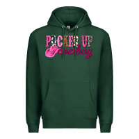 Sports Green pucker up cowboy Premium Hoodie - NancyCooperArtShop