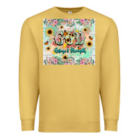 Antique Gold god is my refugee and strength Premium Sweatshirt - NancyCooperArtShop