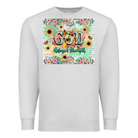 Dove Grey god is my refugee and strength Premium Sweatshirt - NancyCooperArtShop