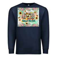 Navy god is my refugee and strength Premium Sweatshirt - NancyCooperArtShop