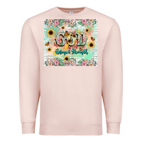 Pale Pink god is my refugee and strength Premium Sweatshirt - NancyCooperArtShop
