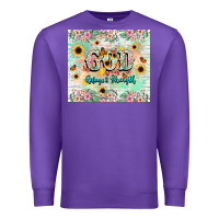 Purple god is my refugee and strength Premium Sweatshirt - NancyCooperArtShop