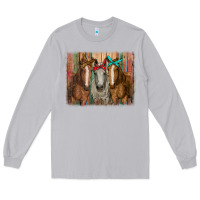 Moon Dust horses with bandanas Long Sleeve Tee - RanaPortraitStore