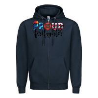 Navy proud firefighter Zipper Hoodie - HRA Design Shop