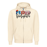 Sandshell proud firefighter Zipper Hoodie - HRA Design Shop