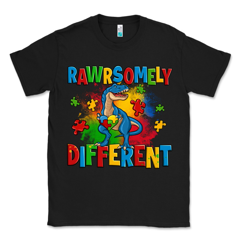 Rawrsomely Different Autism Trex Classic Tee by Zillion Design Studio | Teevron