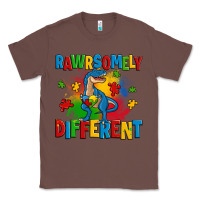 Chestnut rawrsomely different autism trex Classic Tee - Zillion Design Studio