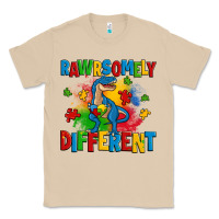 Mushroom rawrsomely different autism trex Classic Tee - Zillion Design Studio