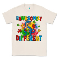 Natural rawrsomely different autism trex Classic Tee - Zillion Design Studio