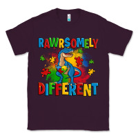 Plum rawrsomely different autism trex Classic Tee - Zillion Design Studio