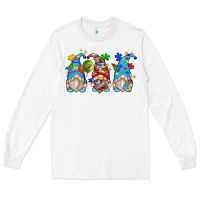 White autism gnomes Long Sleeve Tee - Zillion Design Studio