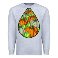 Heather Grey Fall Teardrop Premium Sweatshirt - LillyAllenDesigns