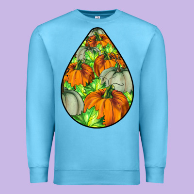 Fall Teardrop Premium Sweatshirt Designed By Lillyallendesigns