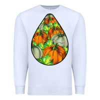White Fall Teardrop Premium Sweatshirt - LillyAllenDesigns