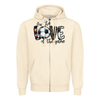 Sandshell for the love of the game socer Zipper Hoodie - CowhideDigitalArt
