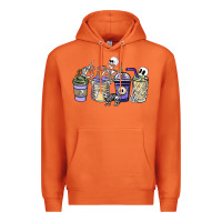 Carrot skeleton coffee cups Premium Hoodie - NancyCooperArtShop