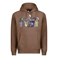 Chestnut skeleton coffee cups Premium Hoodie - NancyCooperArtShop