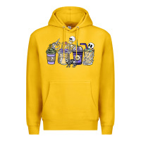 Lemon skeleton coffee cups Premium Hoodie - NancyCooperArtShop