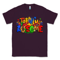 Plum totally ausome autism Classic Tee - Zillion Design Studio