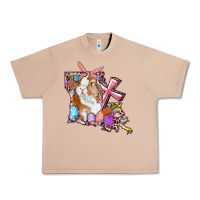 Burro Louisiana Map Easter Bunny And Cross Urban Heavy Tee - RanaPortraitStore