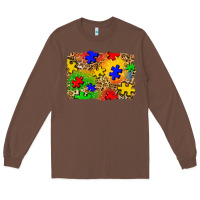 Chestnut autism background Long Sleeve Tee - Zillion Design Studio