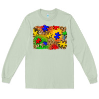 Matcha autism background Long Sleeve Tee - Zillion Design Studio