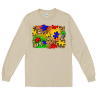 Mushroom autism background Long Sleeve Tee - Zillion Design Studio