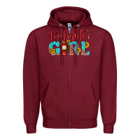 Burgundy firefighter son girl Zipper Hoodie - HRA Design Shop