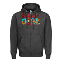 Charcoal Heather firefighter son girl Zipper Hoodie - HRA Design Shop
