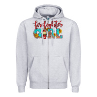 Heather Grey firefighter son girl Zipper Hoodie - HRA Design Shop