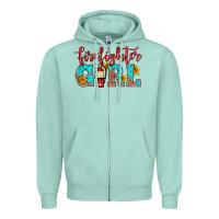 Seafoam firefighter son girl Zipper Hoodie - HRA Design Shop