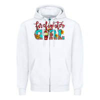 White firefighter son girl Zipper Hoodie - HRA Design Shop