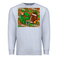 Heather Grey go american football leopard Premium Sweatshirt - NancyCooperArtShop