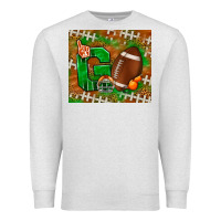 Oatmeal Heather go american football leopard Premium Sweatshirt - NancyCooperArtShop