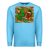 Ocean Blue go american football leopard Premium Sweatshirt - NancyCooperArtShop