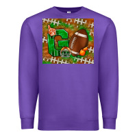 Purple go american football leopard Premium Sweatshirt - NancyCooperArtShop