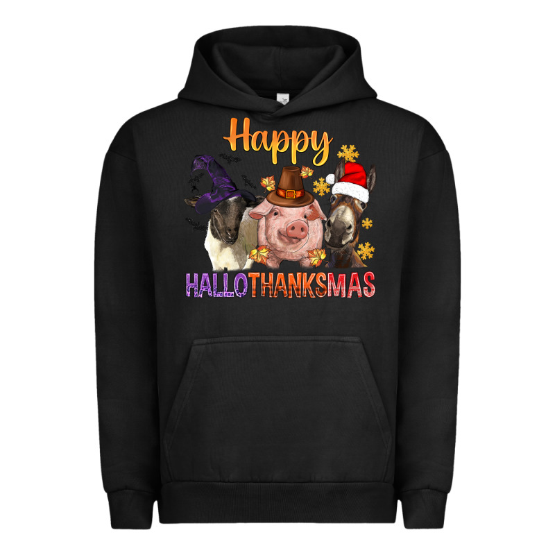 Happy Hallothanksmas Farm Animal Urban Hoodie by BundleAndBundleShop | Teevron
