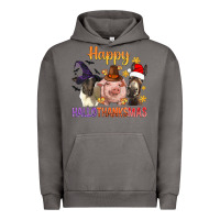 Pigment Tornado Happy Hallothanksmas Farm Animal Urban Hoodie - BundleAndBundleShop