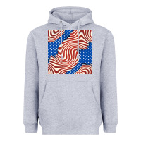 Heather Grey american flag seamless pattern Heavyweight Hoodie - BundleAndBundleShop