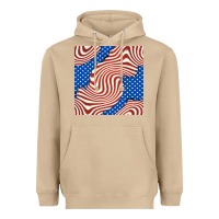 Mushroom american flag seamless pattern Heavyweight Hoodie - BundleAndBundleShop