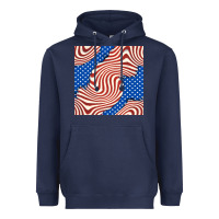 Navy american flag seamless pattern Heavyweight Hoodie - BundleAndBundleShop
