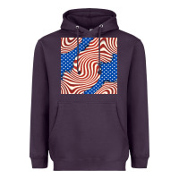 Plum american flag seamless pattern Heavyweight Hoodie - BundleAndBundleShop